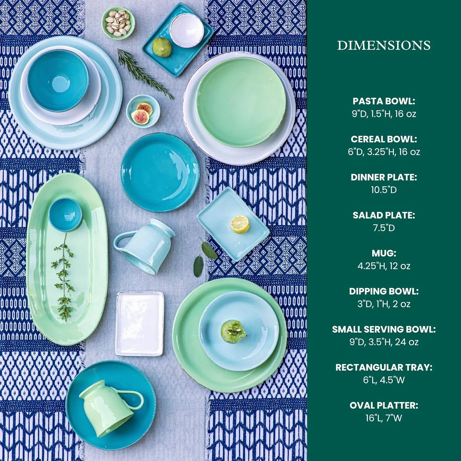 Vietri Cucina Fresca Crema Soup/Cereal Bowl, 6" D Earthenware Kitchen & Dining Deep Oatmeal Dish