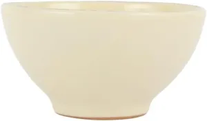 Vietri Cucina Fresca Crema Soup/Cereal Bowl, 6" D Earthenware Kitchen & Dining Deep Oatmeal Dish