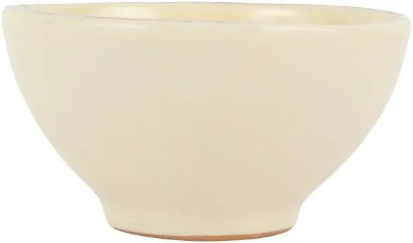 Vietri Cucina Fresca Crema Soup/Cereal Bowl, 6" D Earthenware Kitchen & Dining Deep Oatmeal Dish