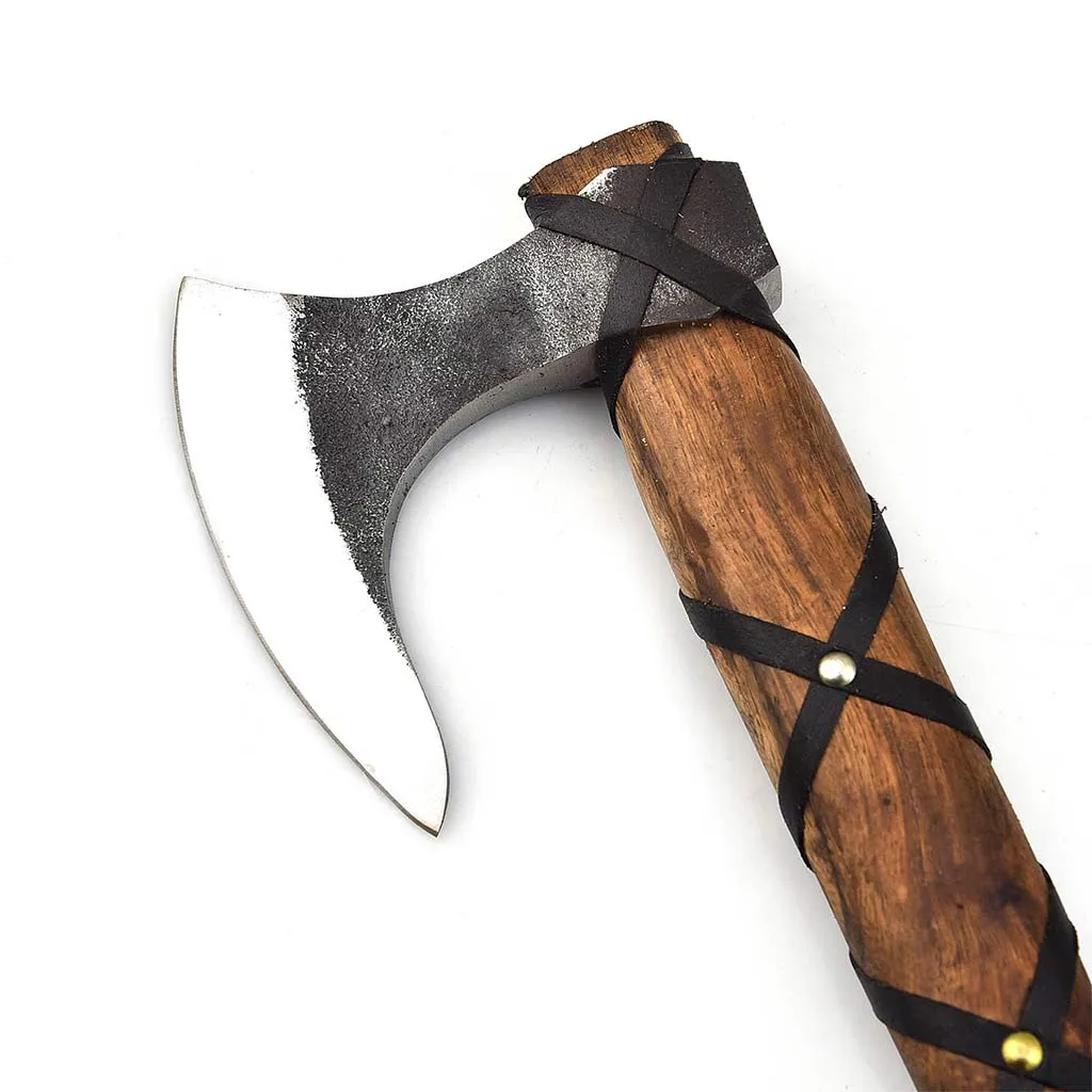 Viking Axe Hatchet with Natural Wood Floki AXE042BLK