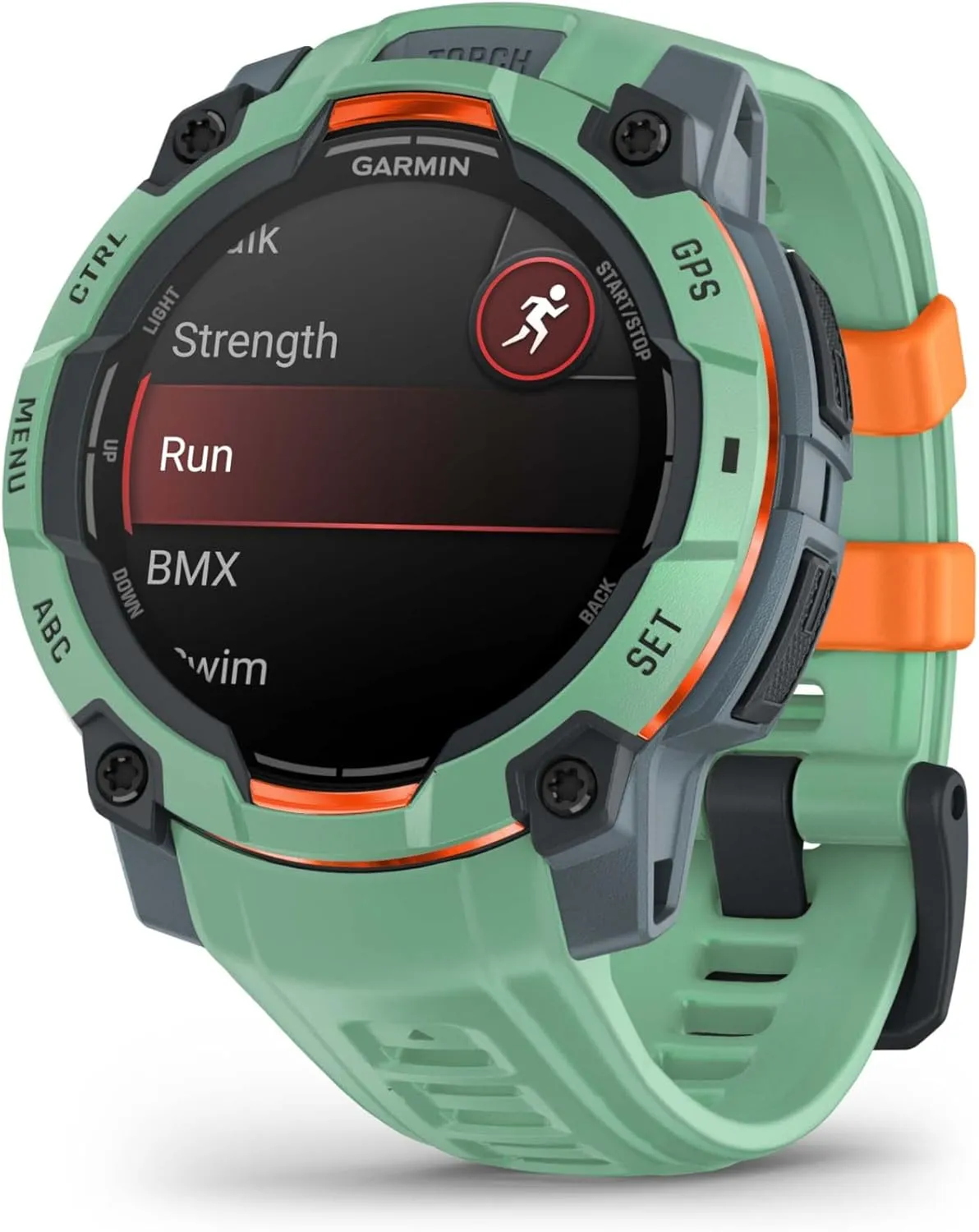Wearable4U Garmin Instinct 3 45mm, AMOLED Display, Rugged Outdoor GPS Smartwatch, Metal-Reinforced Bezel, Built-in Flashlight, Up to 18 Days of Battery Life, Neotropic with Neotropic Band Bundle