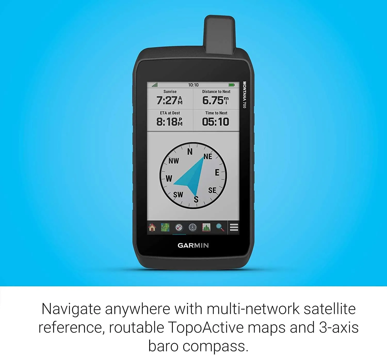 Wearable4U - Garmin Montana 700 Rugged GPS Touchscreen Navigator with Included Ultimate E-Bank Bundle