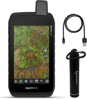 Wearable4U - Garmin Montana 700 Rugged GPS Touchscreen Navigator with Included Ultimate E-Bank Bundle