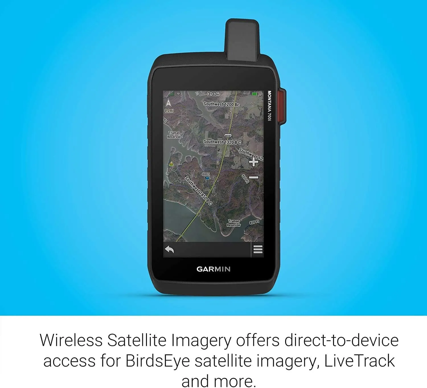 Wearable4U - Garmin Montana 700i Rugged GPS Touchscreen Navigator with inReach Technology with Included Ultimate E-Bank Bundle