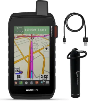 Wearable4U - Garmin Montana 700i Rugged GPS Touchscreen Navigator with inReach Technology with Included Ultimate E-Bank Bundle