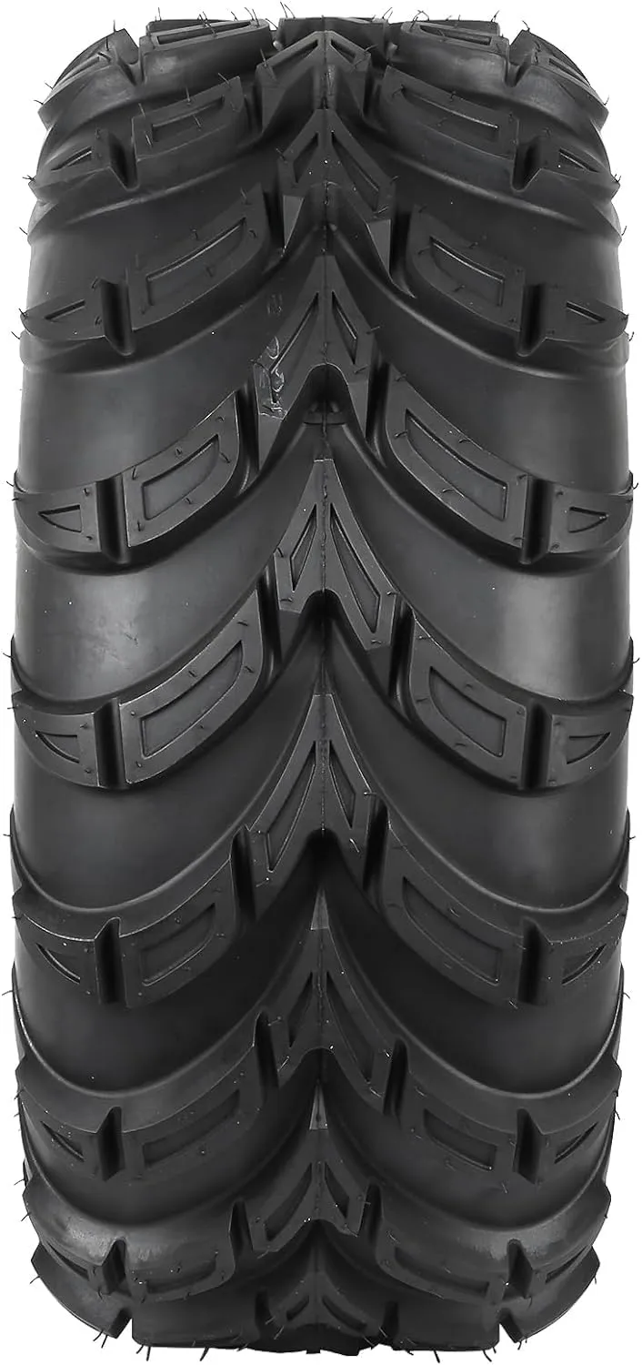 Weize ATV Tires All-terrain 25x8-12 Front & 25x10-12 Rear, 6 PR, UTV Tires Max Load 480LBS, Set of 4