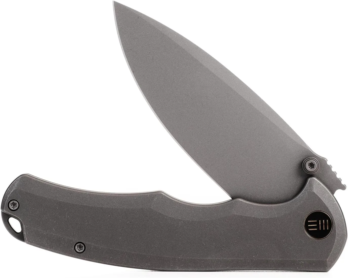WeKnife Praxis Frame Lock Folding Pocket Knife, CPM-S35VN Steel Blade, Titanium Handle, Framelock Folder, Thumbstuds