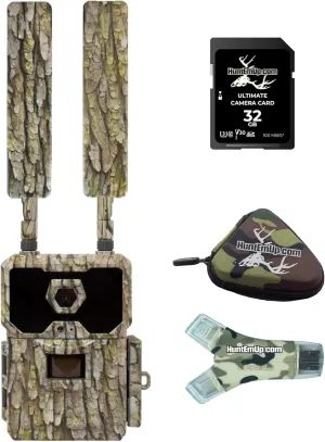 WiseEye Data Cam 2 DC2 Trail Camera Bundle 32 GB SD Card - Reader and Card Case kit DC-2 - Multi-Carrier System - No Glow Trail Monitoring System - Deer Bear Hog Turkey