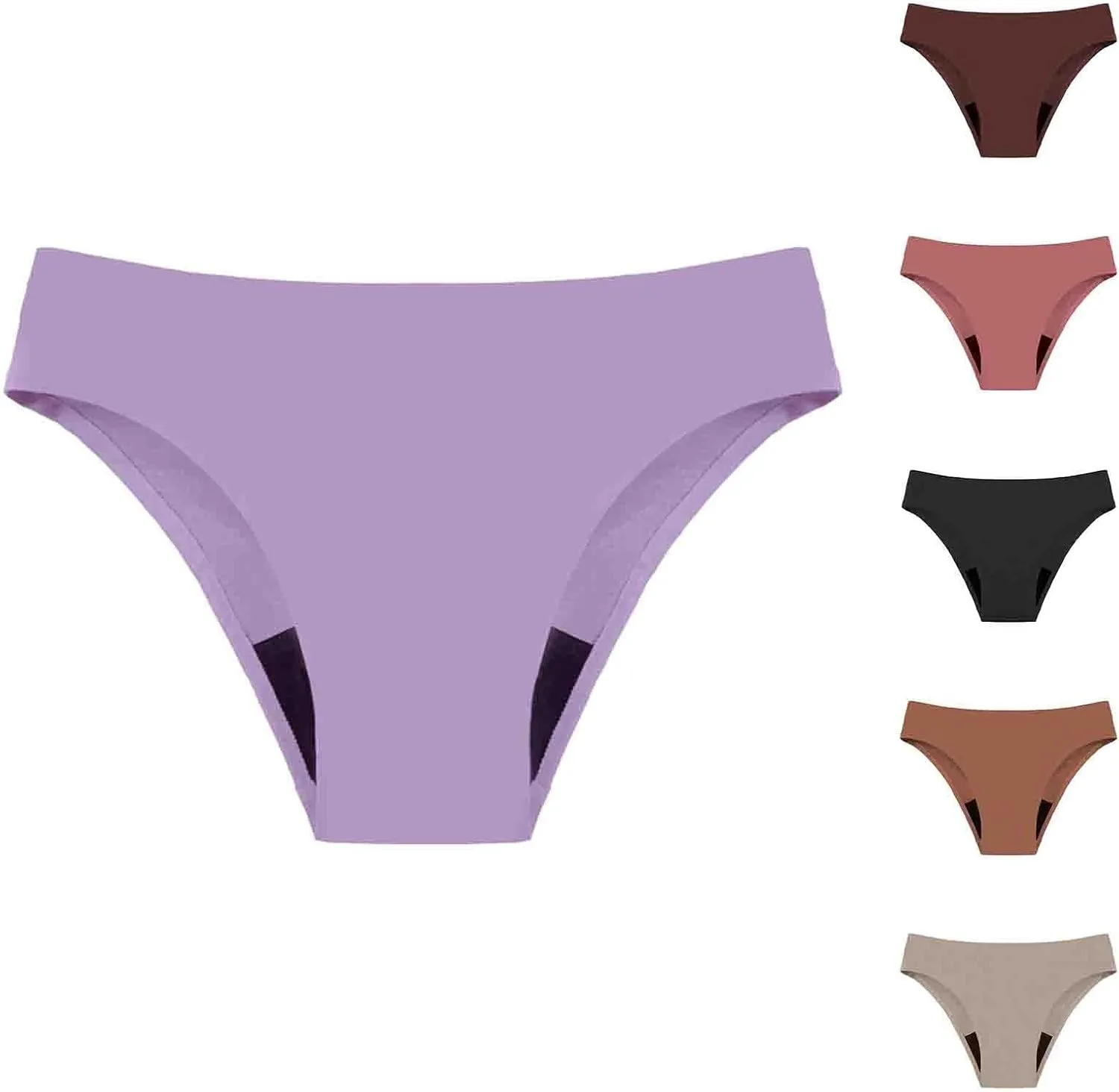 Women’s Seamless Bikini Underwear Beach Sexy Hipster Sport Ice Silk Triangle Panties Stretch Invisibles Casual Briefs