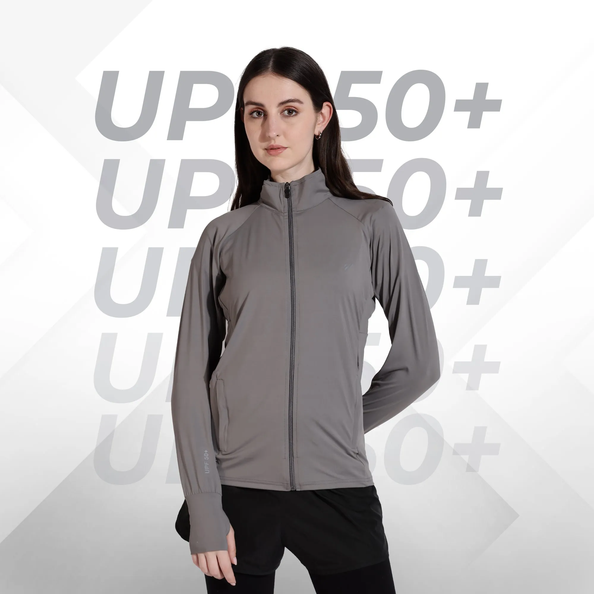 WOMENS SUNSCREEN JACKET ICE