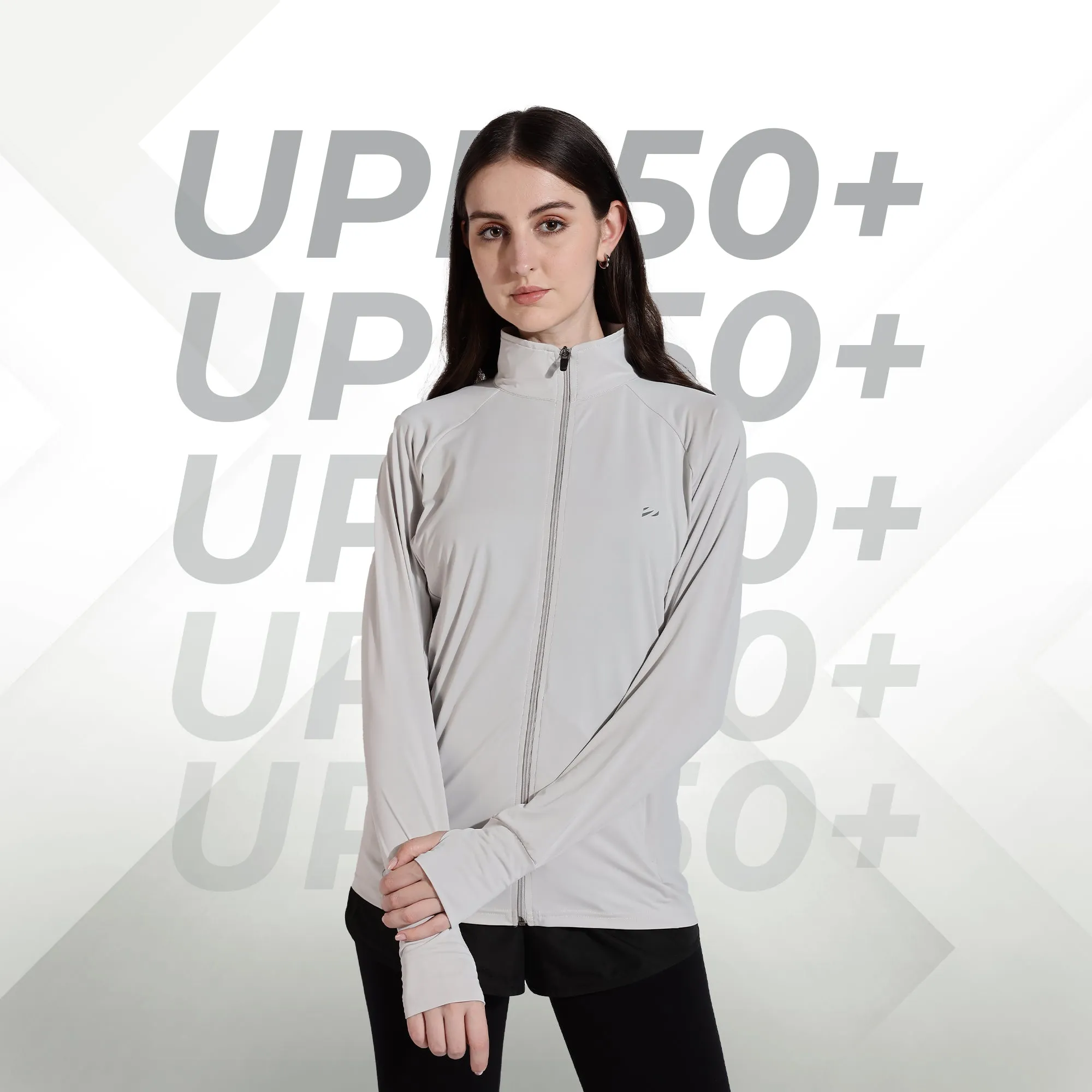 WOMENS SUNSCREEN JACKET ICE