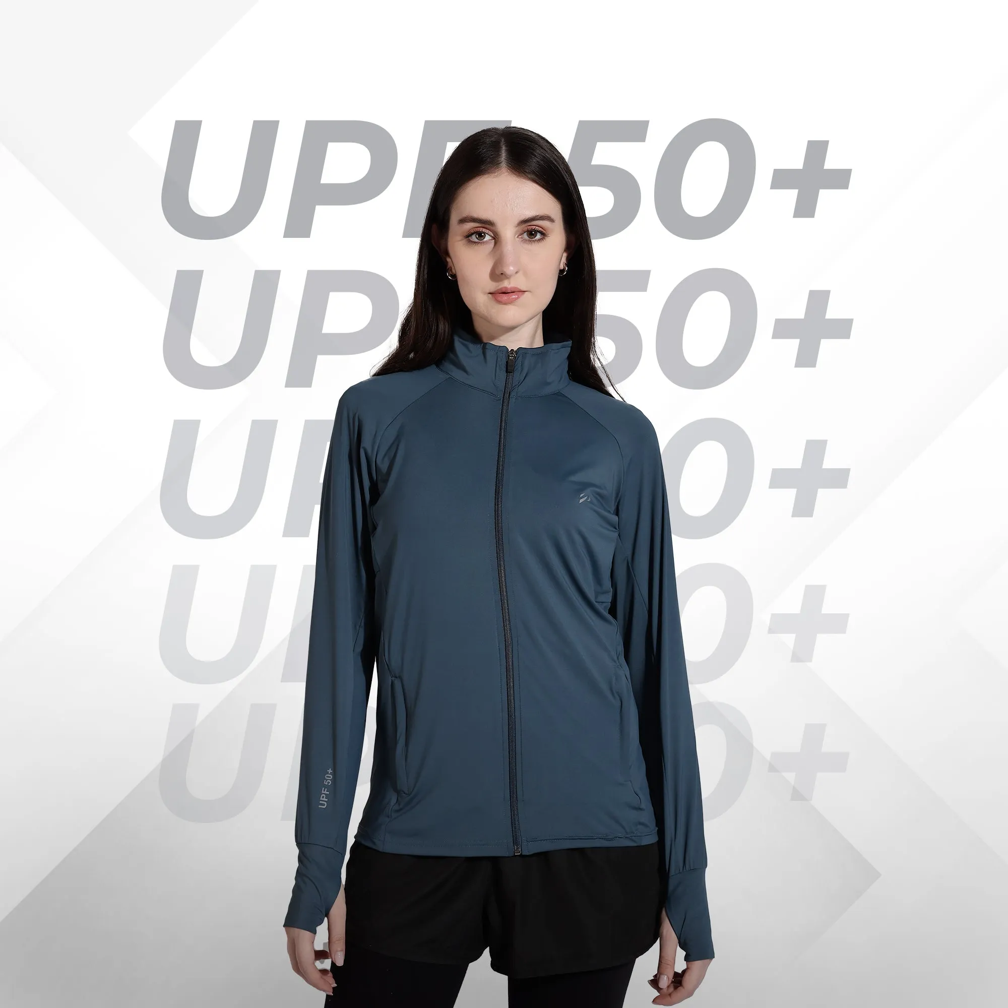 WOMENS SUNSCREEN JACKET ICE