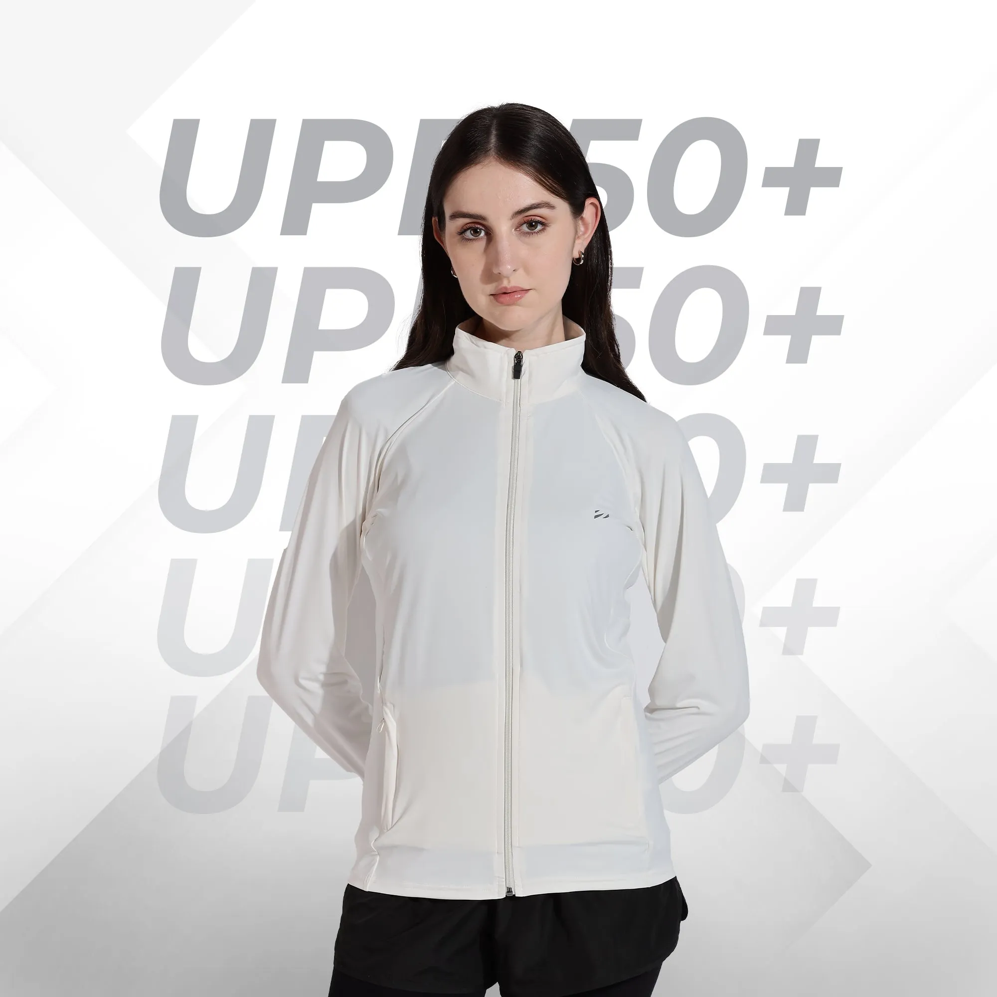 WOMENS SUNSCREEN JACKET ICE