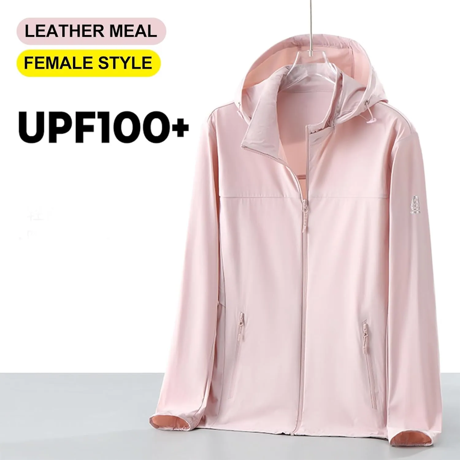 Women's Trendy UPF 50  Hooded Coat Long Sleeve with Zipper Lightweight Breathable Commuting Travel Ice Feeling Tops