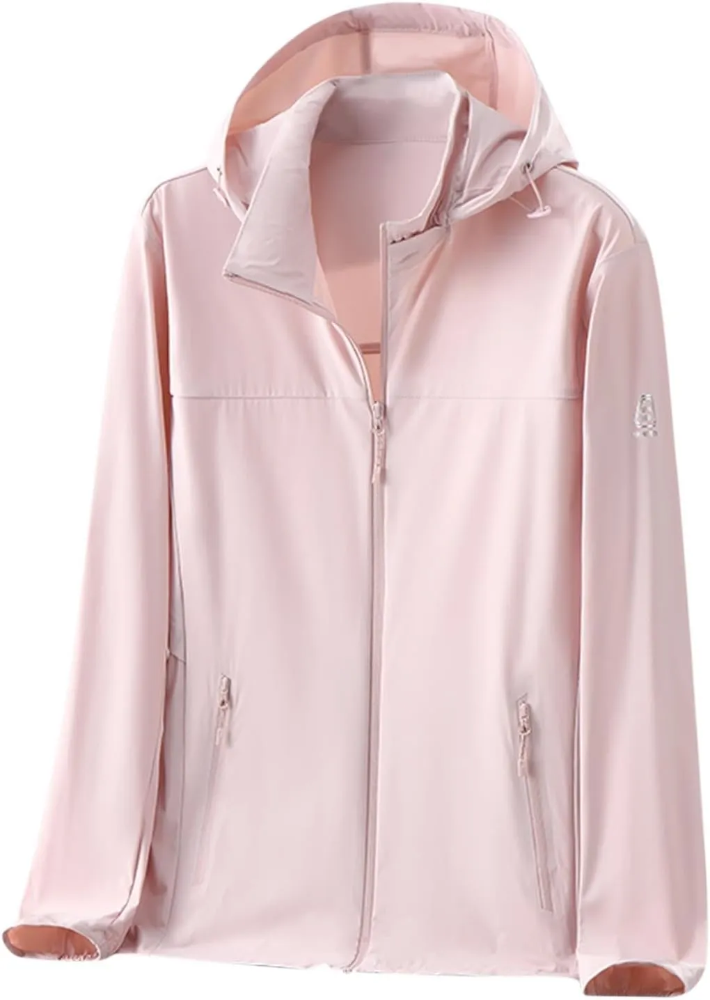 Women's Trendy UPF 50  Hooded Coat Long Sleeve with Zipper Lightweight Breathable Commuting Travel Ice Feeling Tops