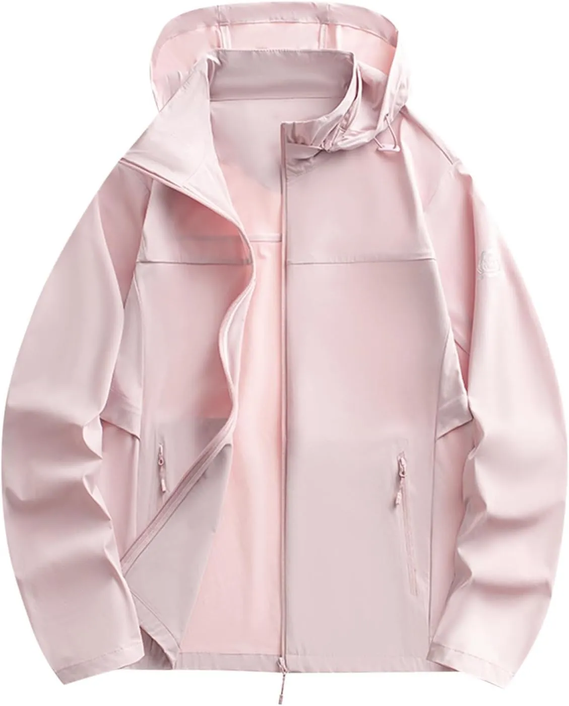Women's Trendy UPF 50  Hooded Coat Long Sleeve with Zipper Lightweight Breathable Commuting Travel Ice Feeling Tops
