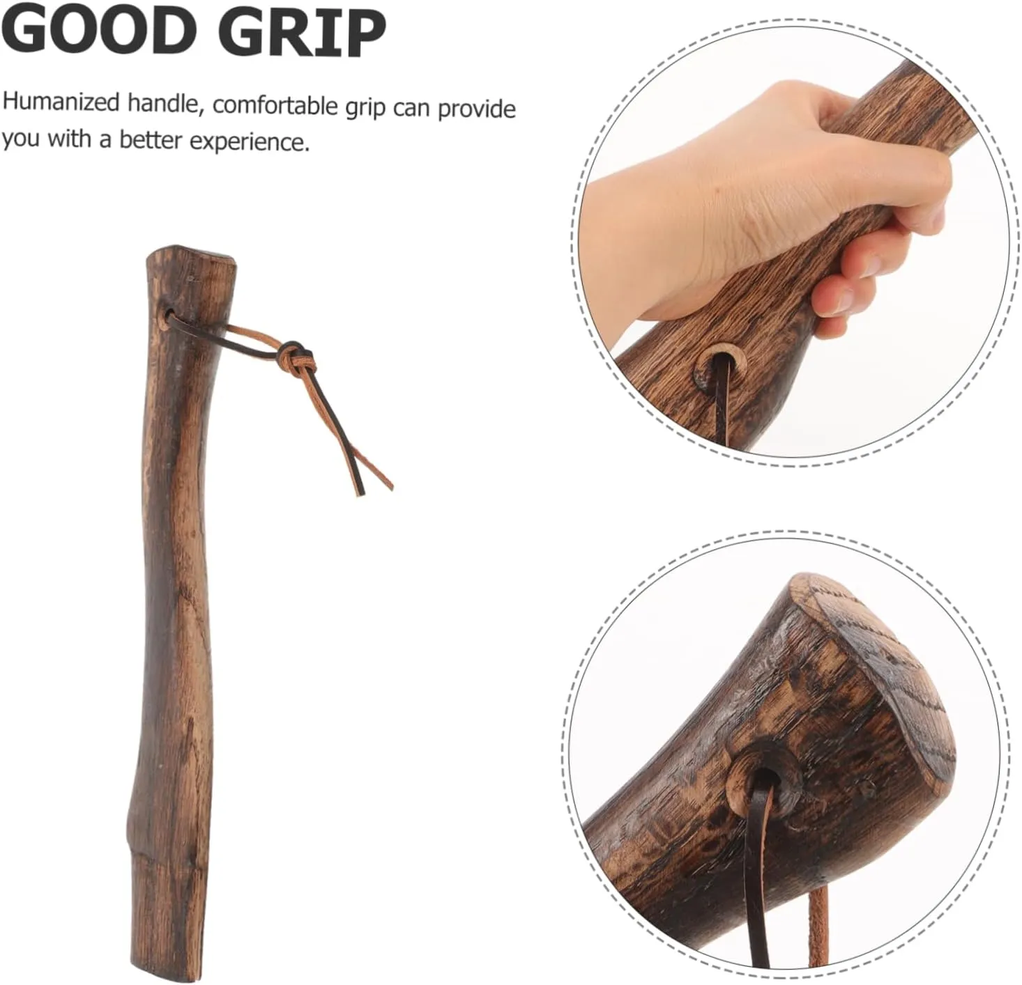Wooden Axe Handle Replacement Durable Hatchet Handle for Axes Comfortable Installation Smooth Surface Extend Lifespan of Your Tools