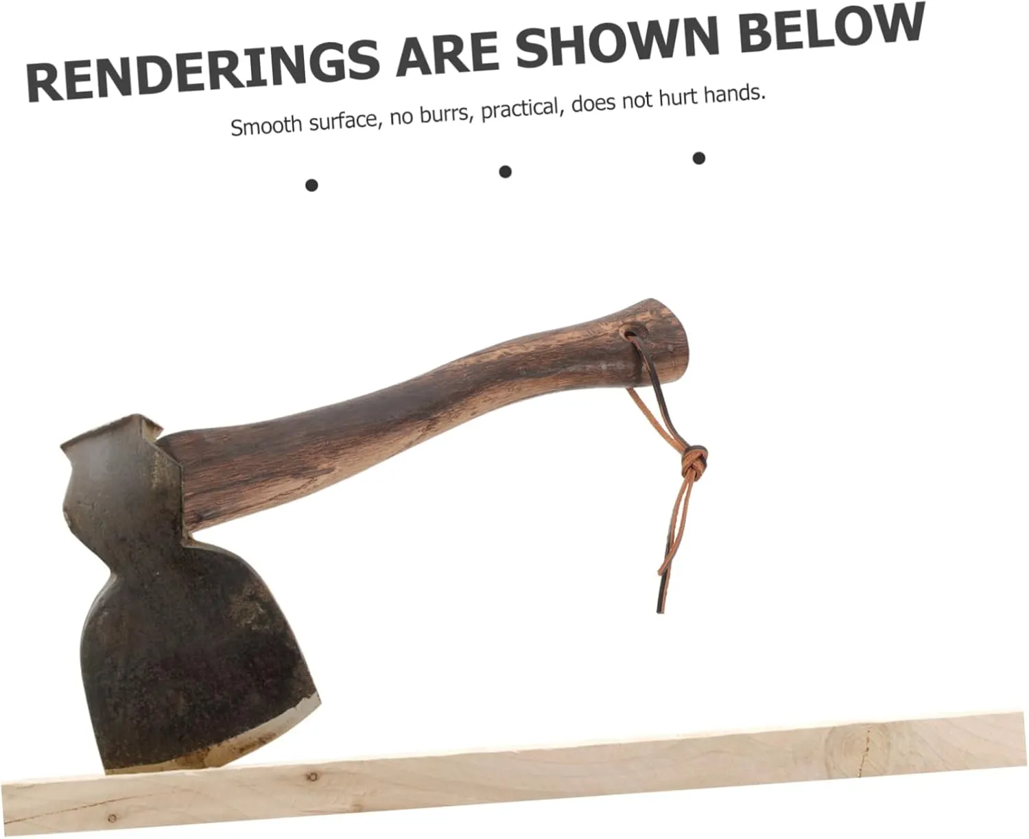 Wooden Axe Handle Replacement Durable Hatchet Handle for Axes Comfortable Installation Smooth Surface Extend Lifespan of Your Tools