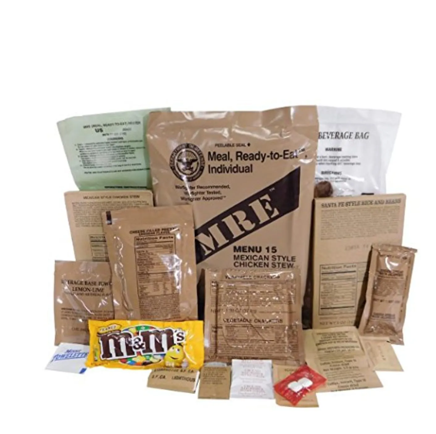 Wornick MRE Meals Ready to Eat, Emergency Food Supply, Survival Camping Outdoor 12 Pack Inspection 2024, 2025 or Better (6 Meals (Random), 6, Count)