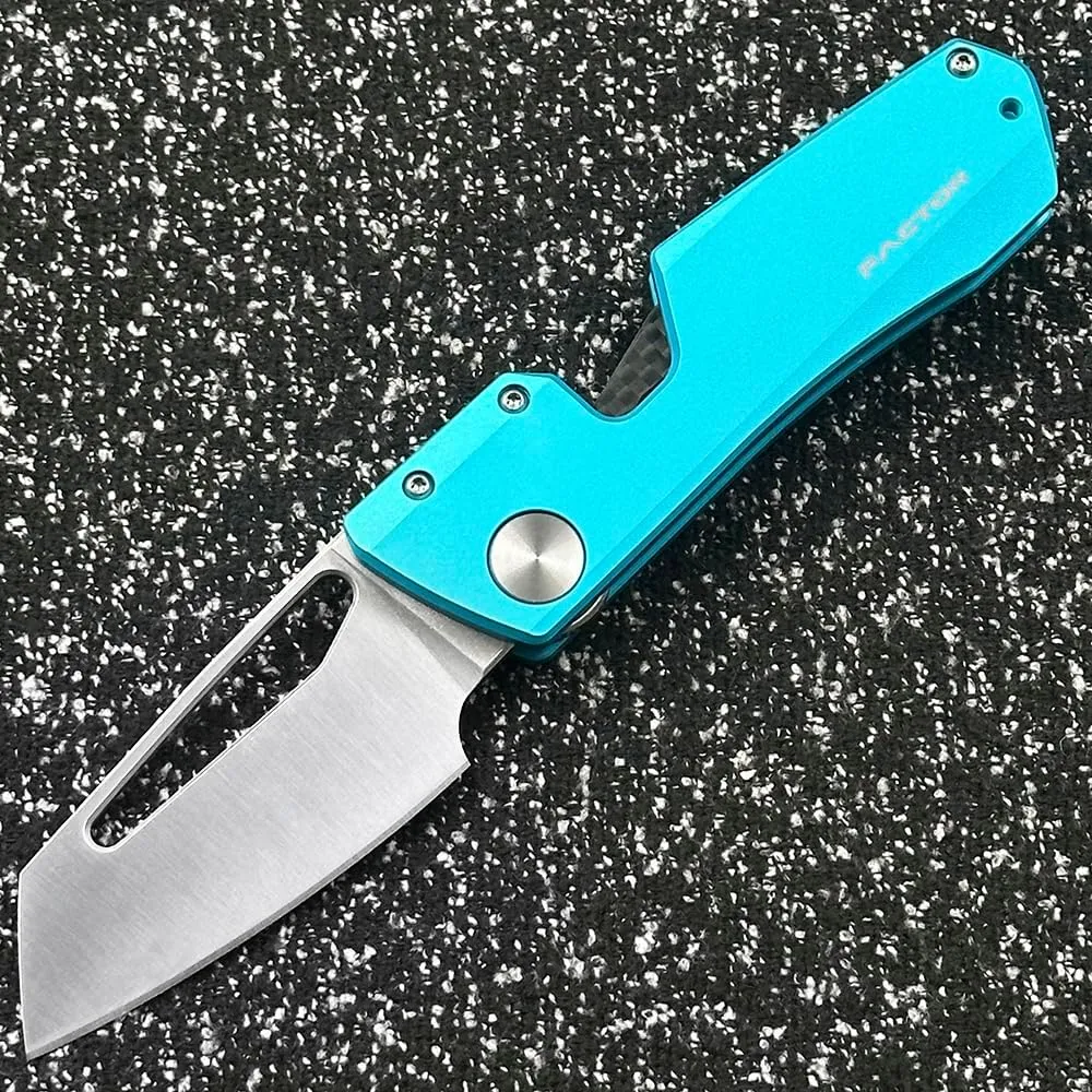 WT BLADE FACTOR B4%VG-10 Blade Magnet Inside Aluminum 7075 Folding Knife (Blue)