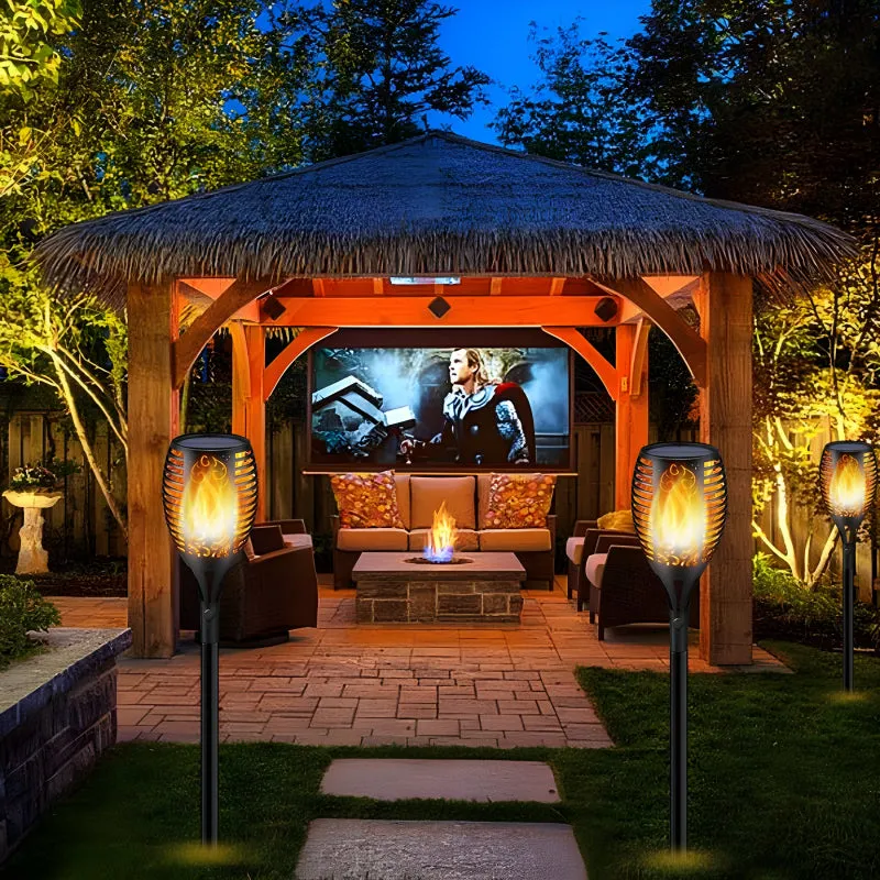 XF-6017 Solar Flame LED Light Lamp Enhance Your Outdoors With Stunning Decoration