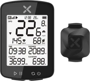 XOSS G  Gen2 GPS Bike Computer ANT / Bluetooth IPX7 Cycling Computer Rechargeable Bicycle Speedometer Odometer with 2.2 inch LCD Screen, 28 hrs Long Battery Life with Vortex Speed Cadence Sensor