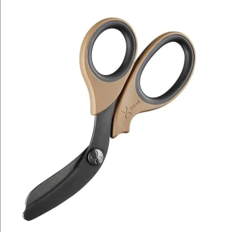 XSHEAR Heavy Duty Trauma Shears with Black Titanium Coated Blades, 7.5"