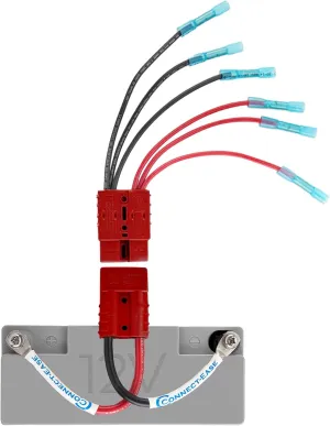 Yak Quik 12V Battery Connector Kit RCE12VKYK | Power Up to 3 Electronics for Kayak Fishing, Ice Fishing, and Off-Grid Adventures | Marine-Grade 14 Gauge Wire | Battery NOT Included