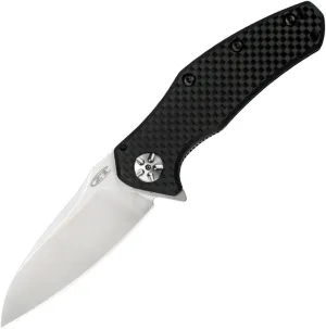 Zero Tolerance 0770CF Folding Knife; 3.25” High-Performance Crucible S35VN Steel Blade, Stonewashed Finish, Carbon Fiber Handle, SpeedSafe Assisted Opening, Liner Lock, Reversible Pocketclip; 3 OZ , black