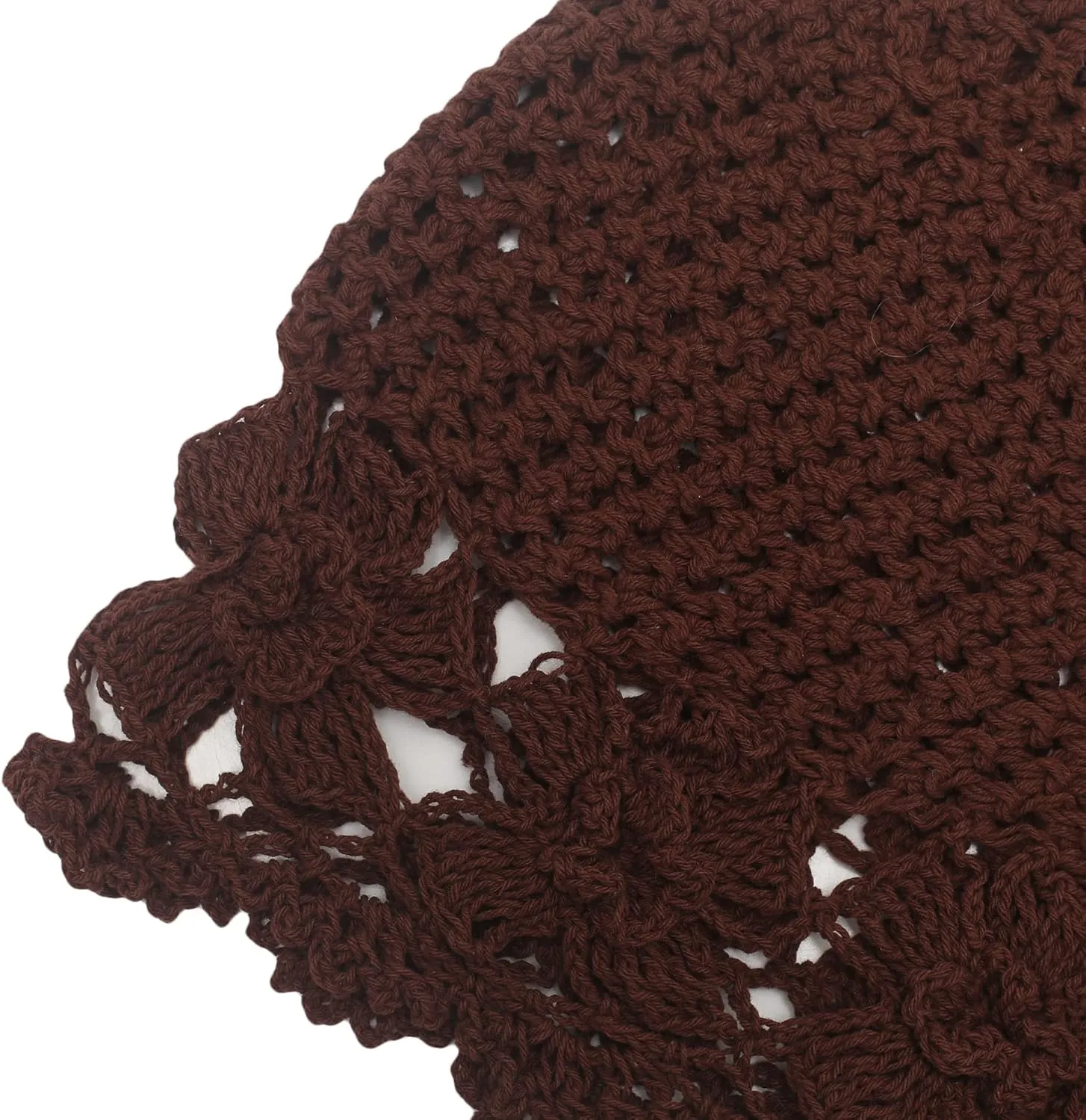 ZLYC Women Cotton Crochet Slouchy Beanie Hat Handmade Knit Summer Skull Cap