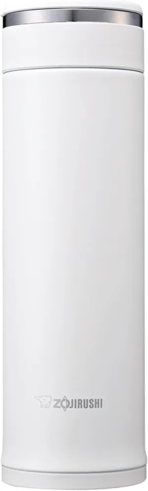 Zojirushi SM-JF48-WA Water Bottle, Stainless Steel Mug, Bottle, Direct Drinking, Lightweight, Cold Retention, 16.2 fl oz (480 ml), White