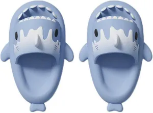 Zureto Ice Cream Shark Slides, Cute Cloud Shark Slides Original, Summer Eva Anti-Slip Casual Shark Sandals
