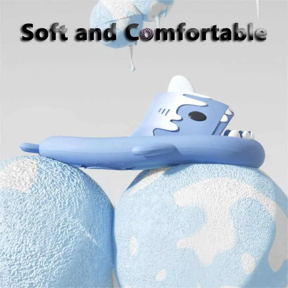 Zureto Ice Cream Shark Slides, Cute Cloud Shark Slides Original, Summer Eva Anti-Slip Casual Shark Sandals
